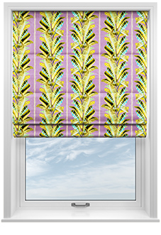 Miami, Yellow - Twist&Fit Roman Blind